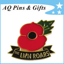 Special Discount Custom Made Metal Awareness Pin with Red Poppy (badge-141)